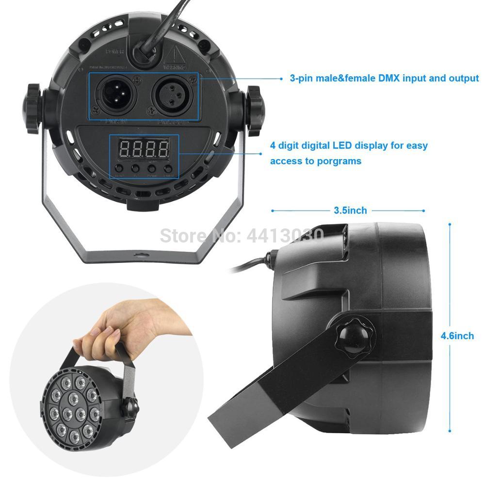 Mini Rgbw Led Disco Licht Podium Verlichting Muziek Voor Thuis Dmx Kleur Party Effect Verlichting 12X3W Beam club Licht