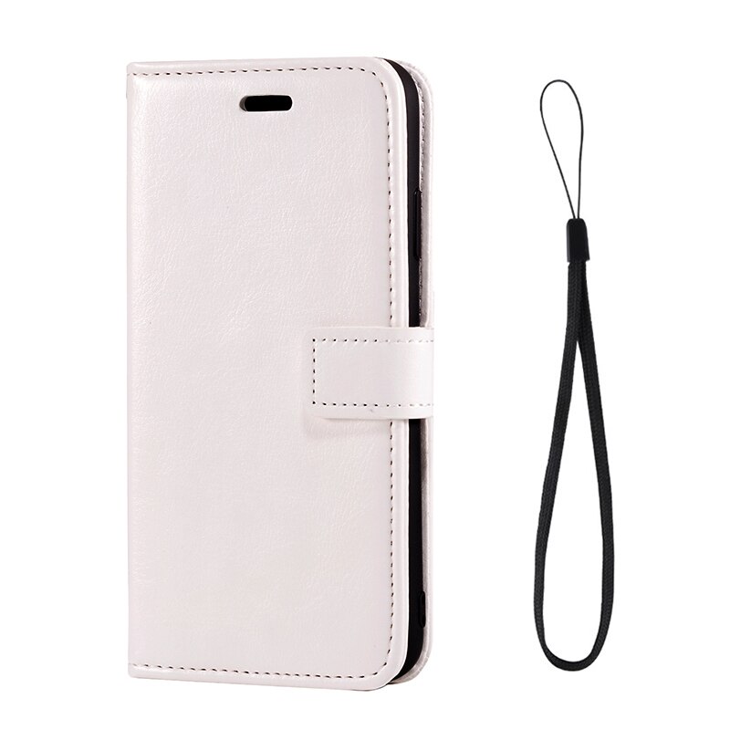 PU Leather Flip Case Voor Blackview BV6800 Pro Kaarthouder Siliconen Case Wallet Cover Voor Blackview BV6800 Pro Business Case: White