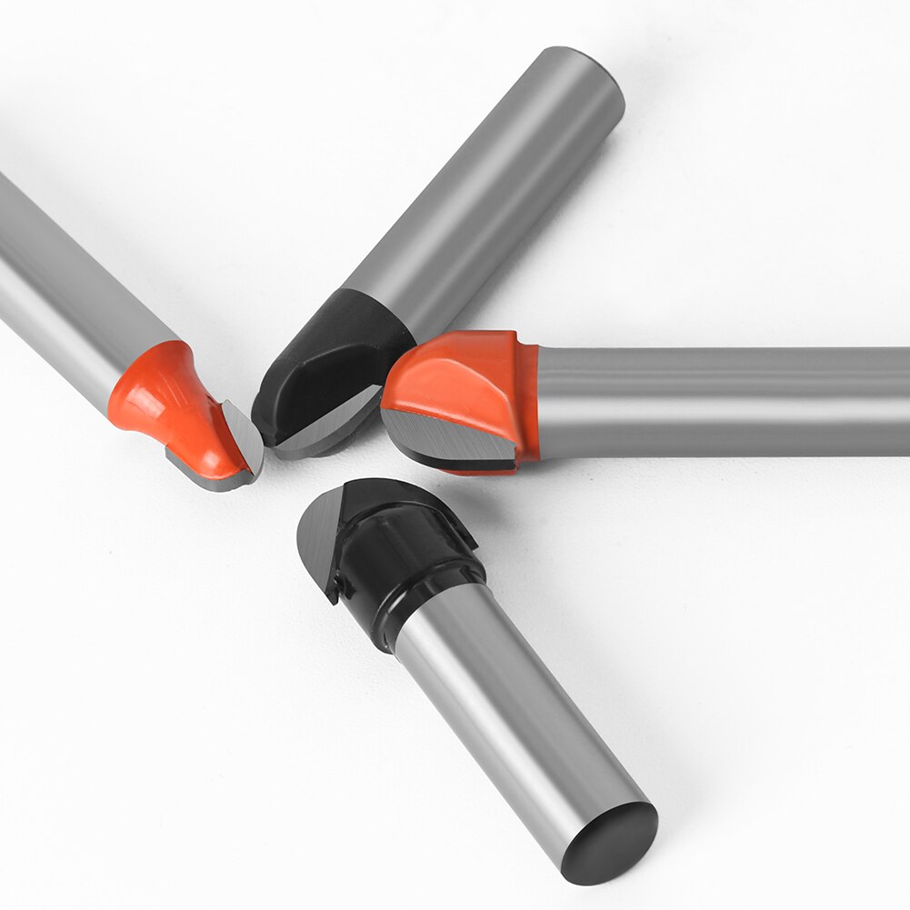 1pc 8mm Shank Ball Nose End Mill Round Nose Cove CNC Milling Bit Radius Core Box Solid Carbide Router Bit Tools