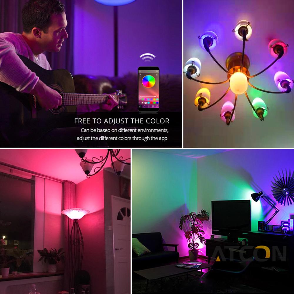 Smart LED Light for Home Wireless Bluetooth Lamp 4.0 E27 Smart Bulb Magic Neon Light RGBW RGBWW Dimmer Home Lights IOS /Android