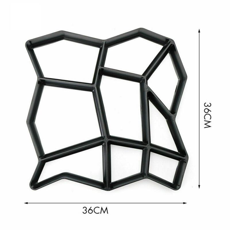 Plastforme til beton plaststi diy maker form manuelt have sten vejbetonforme hjem fortov cement mursten form