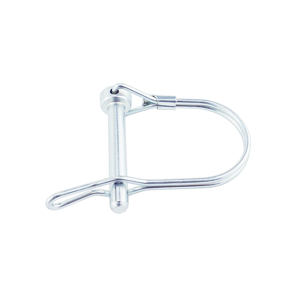 5PCS Spring Carbon Steel PTO Pin Round Arch Wire Shaft Locking Lock Pin Safety Coupler Pin Retainer Farm Trailers Wagons Lawn