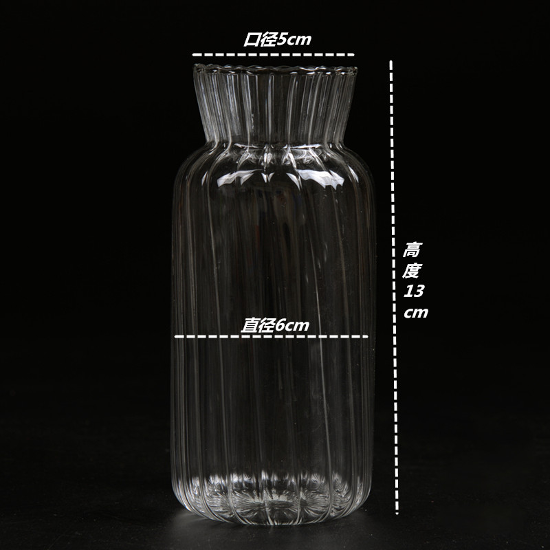 Ins Blumen flasche transparente Vase Hydro ponik Vase Blumen glasflasche für Blumen Desktop Glas dekoration beschwören: Rot