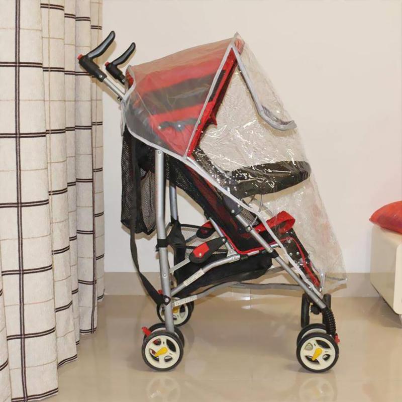 Universele Wandelwagen Kinderwagen Accessoires Effen En Druksterkte Rits Open Wind Dust Shield Modieuze Regenhoes