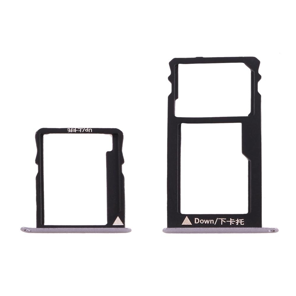 Micro sim-kortfack + micro sd-kortfack för huawei honor 5x / gr5: Grå