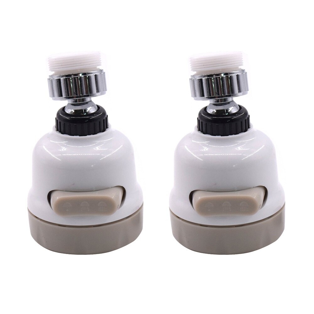 Kitchen Shower Faucet Tap 3 Level Can Adjusting 360 Rotate Water Saving Shower Faucet Kitchen gadget Water Filter: 2pcs