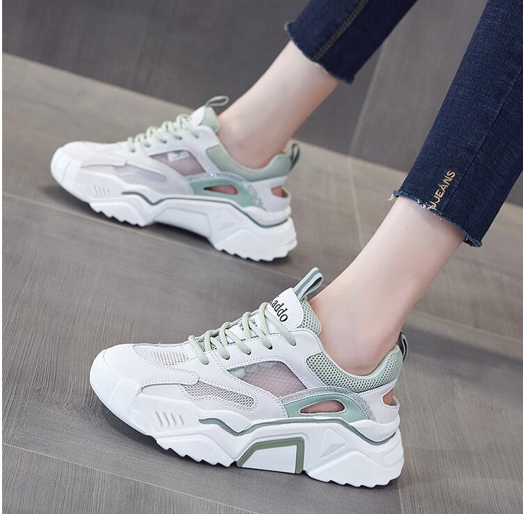 Sandalen Lente Mode Vrouwen Casual Schoenen Comfortabele Platform Schoenen Vrouw Sneakers Dames Trainers Chaussure Femme: green / 35