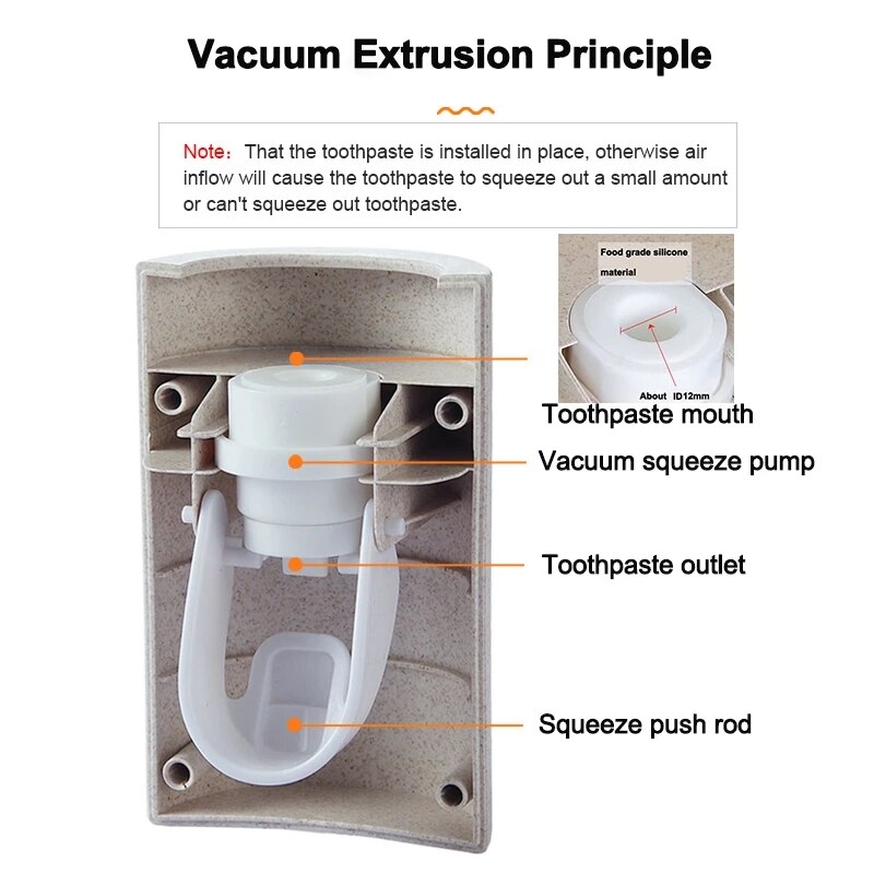 LEDFRE Automatic Toothpaste Dispenser Home Economic Solution to Dispensing Toothpaste Bathroom Accessories LF71005