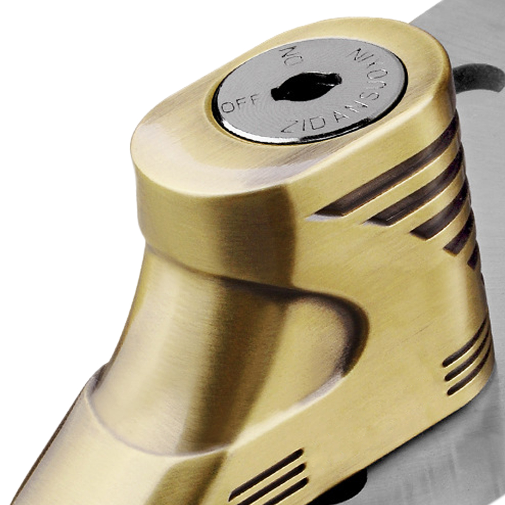 Verrou de sécurité Anti-vol en alliage d'aluminium pour moto, verrou de freins à disques Ultra-haute résistance, verrou de voile robuste, 2 couleurs