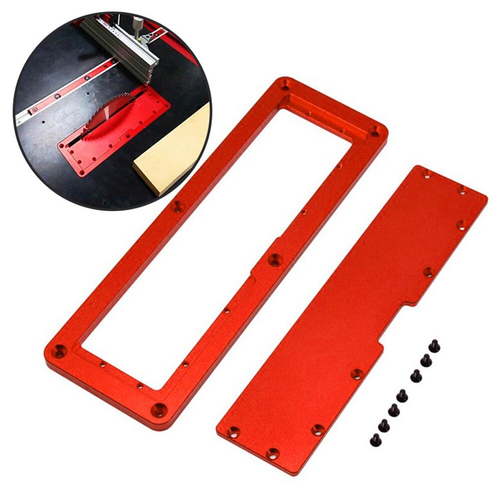 Electric Circular Saw Flip Cover Plate Flip-Floor Table Special Cover Plate Adjustable Aluminium Insert Plate For Table Saw