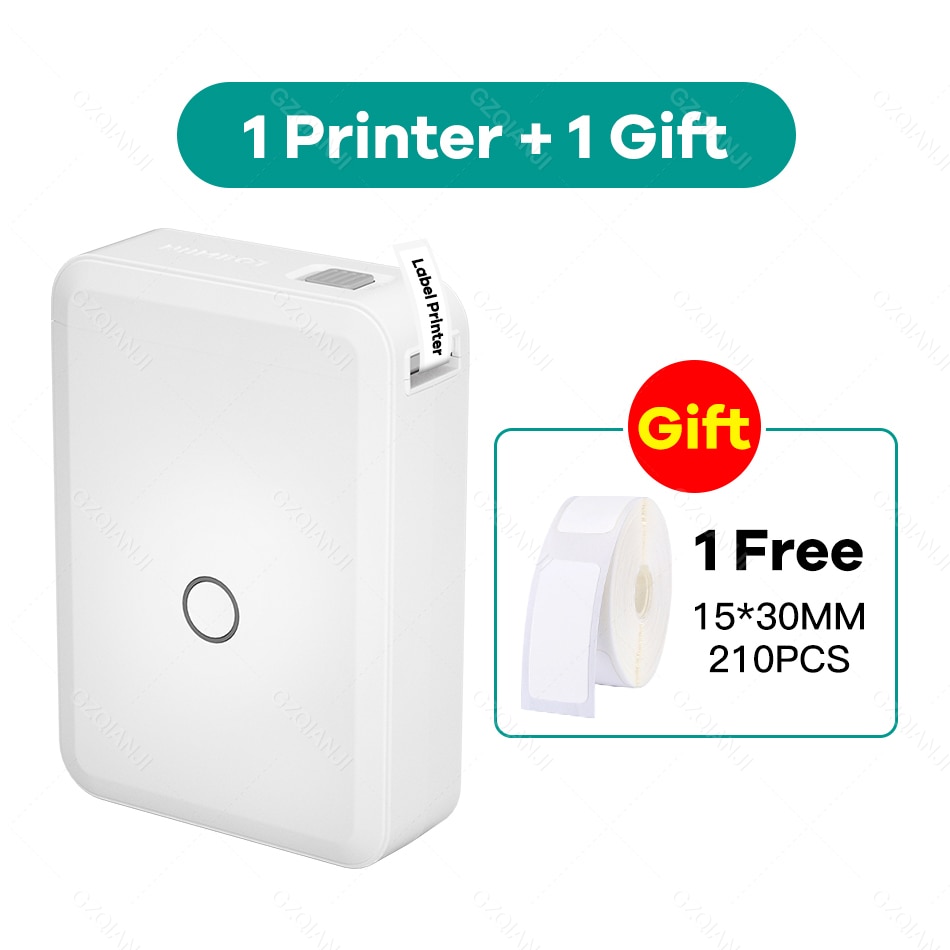 Niimbot D110 Paper Sticker Wireless Label Printer Pocket Handheld Printer Thermal Price Label Sticker Marker Home Office USE: 1 Printer