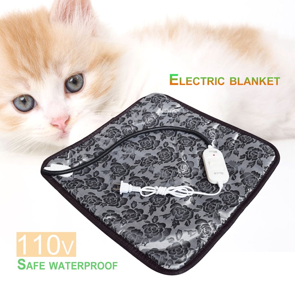 Heating Pads For Cats Pet Puppy Mats Kitten Electric Heat Pad Bunny Heater Mat Blanket For Cat Dog Waterproof Heating Pad NEWLY