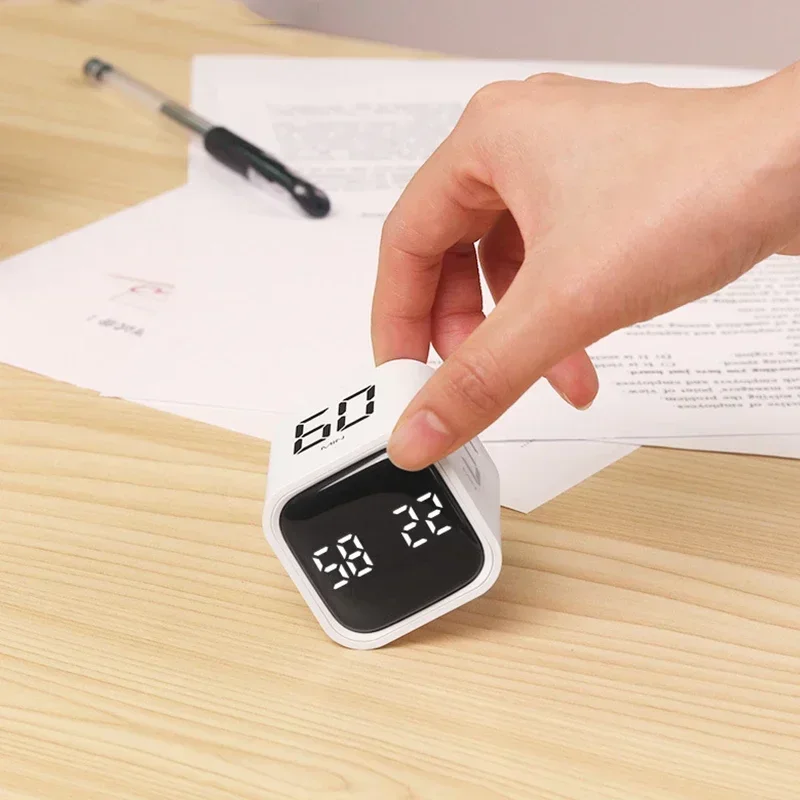 LED-Anzeige, Produktivität, Würfel-Timer, Schwerkraftsensor, Umdrehen, voreingestellte Zeit, Dual-Modi, Countdown, Kochen, digitaler Timer-Ofen