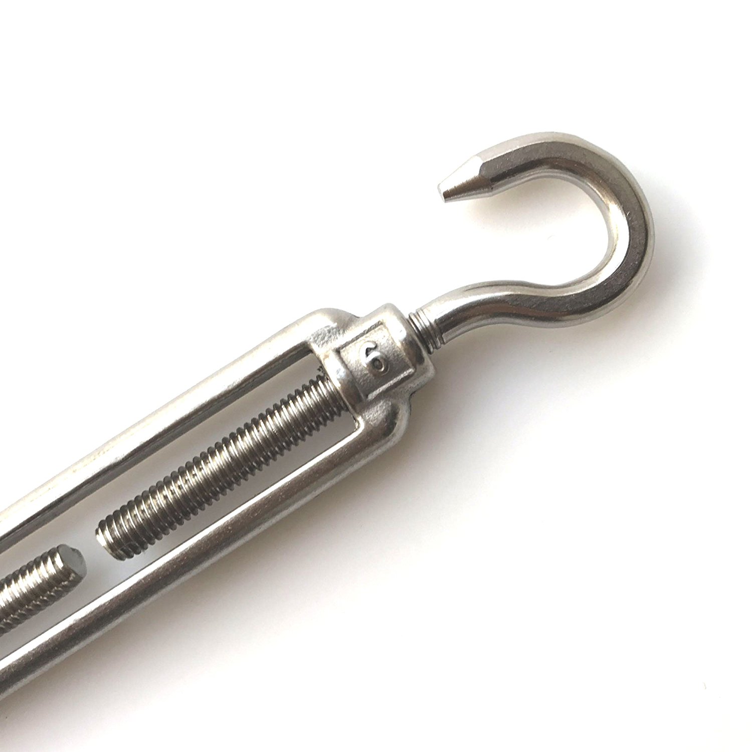 Turnbuckle Wire Strainer Tensioner Hook Eye Zinc Plated 6MM (pack 3)