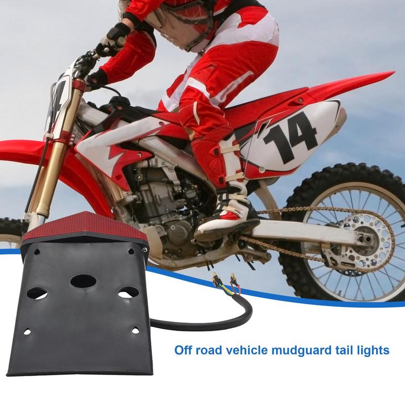 Motorsykkel baklykt vanntett motorsykkel ledet baklykter med kule energisparende terrengsykkellys effektiv motorsykkel