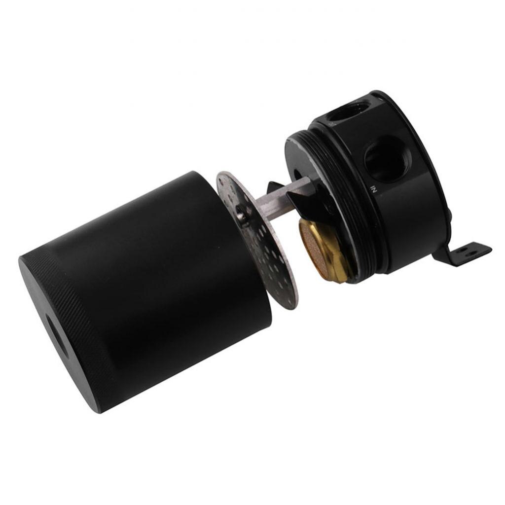 Récupérateur D'huile à 2 Ports En Aluminium Avec Déflecteur - Capacité 400 Ml, Entrée/sortie 3/8" NPT, Pour Moteurs Turbo/performance