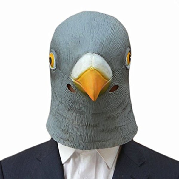 Masque Pigeon en Latex, masque d'halloween, Animal, accessoires de théâtre, déguisement, masques en caoutchouc, nouveauté