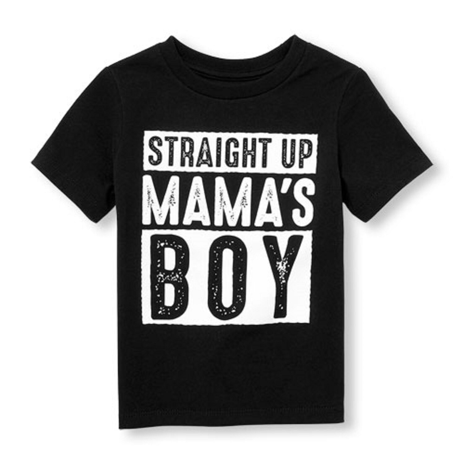 1-6T Kinderen Peuter Jongen Kleding T-shirts T-shirt Zomer Kinderen Baby Jongens Mama's Jongen Katoen Korte Mouw T-shirt zwart