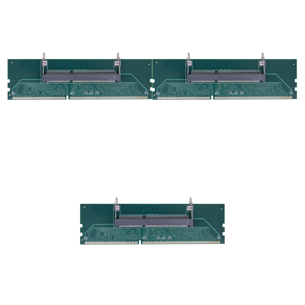 1/2/3 szt. adapter pamięci laptopa robić komputera stacjonarnego więc-DIMM robić karty DIMM PC karta złącza DDR3 DDR4: zielony