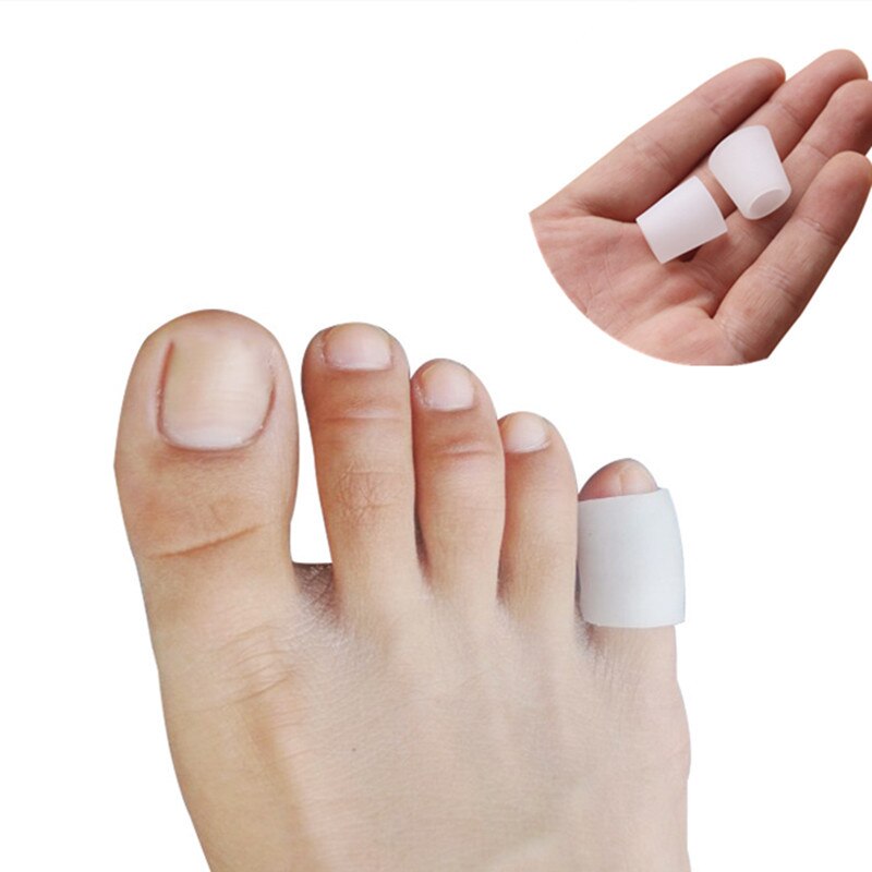 2Pcs Silicone Hallux Valgus Toe Separator Silicone Insoles Toe Overlapping Pain Relieve Spreader Foot Protector Inserts Orthosis: Beige