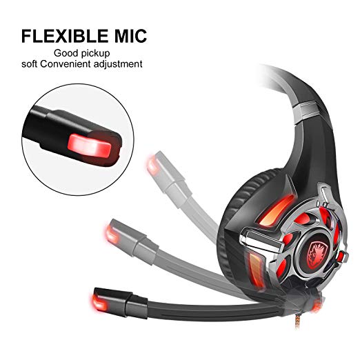 SADES R16 Gaming Headset Headphones USB 7.1 Surround Stereo Over Ear For PC/Laptop Gamer