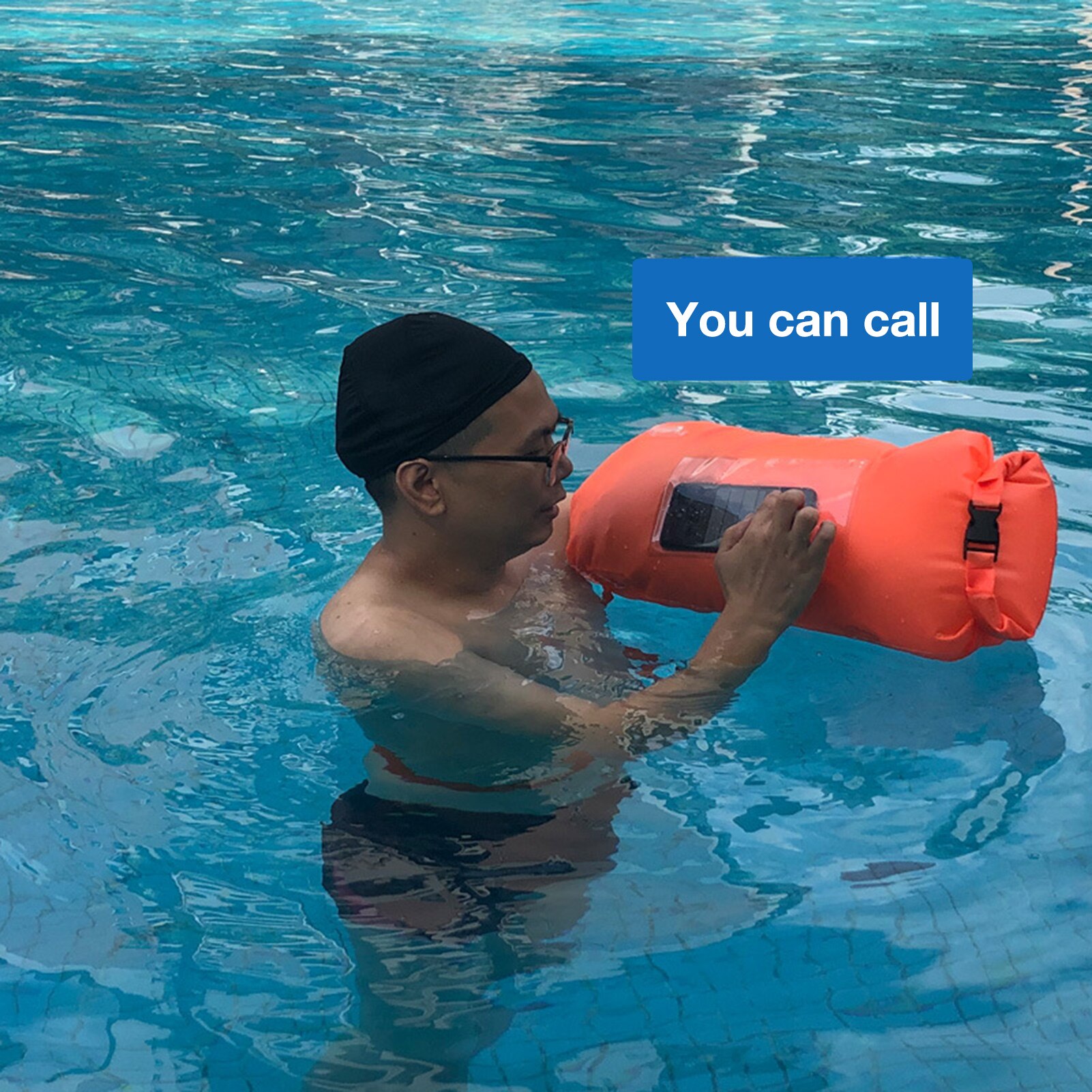 Boya salvavidas para nadar, bolsa de natación, bolsas de natación a la deriva, pesca, buceo, a la deriva, deportes de agua, boya de rescate