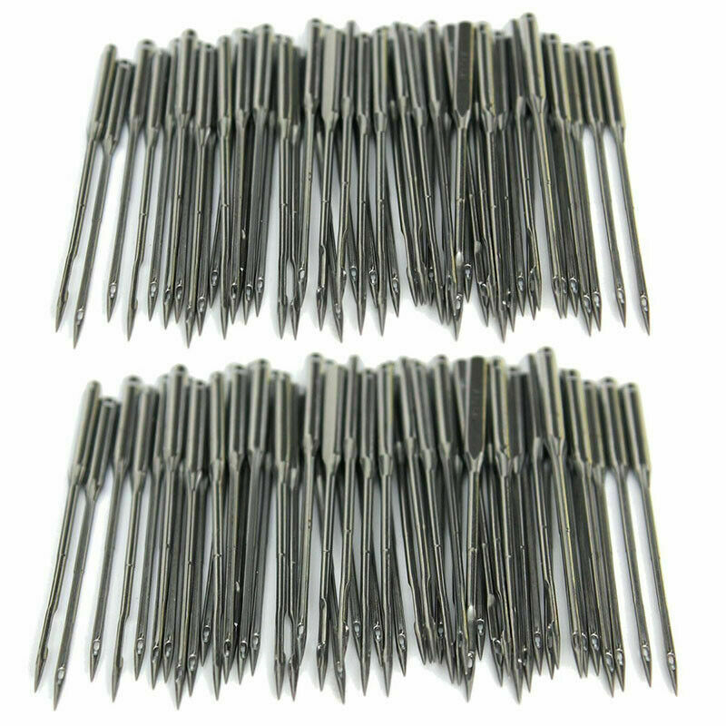 50 Stks/set Zilver Naaimachine Naalden Diverse Naald Craft Tool 11/75 12/80 14/90 16/100 18/110 Thuis Diy Naaien Naald Meubi: 100pcs