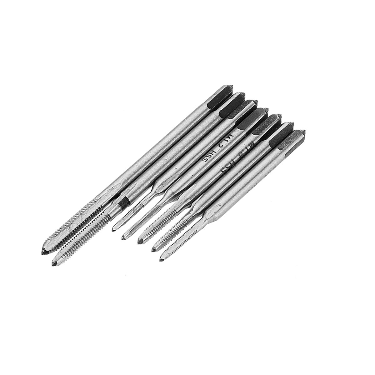 7 st  m1.1-m2.5 miniskruv handtappset handtapp gänga trådgängning gängkranar attackverktyg  m1-8 justerbar gängnyckel