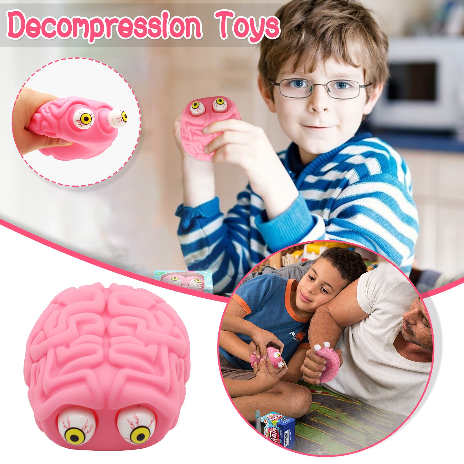 Simuleren Hersenen Squeeze Ogen Speelgoed Decompressie Artefact Decompressie Speelgoed Knijpen Ogen Creatieve Grappig Speelgoed Игрушки