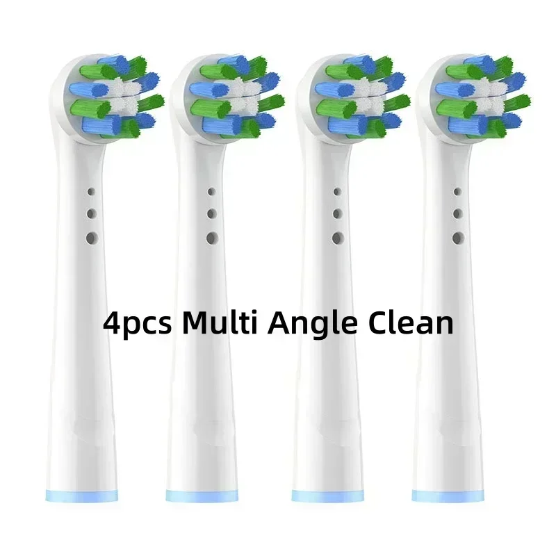 Boquillas de cepillo de dientes eléctrico para Oral B Braun, acción de hilo blanco 3D, limpieza de precisión, cuidado de las encías, cabezales de cepillo de dientes universales para OralB: Oro