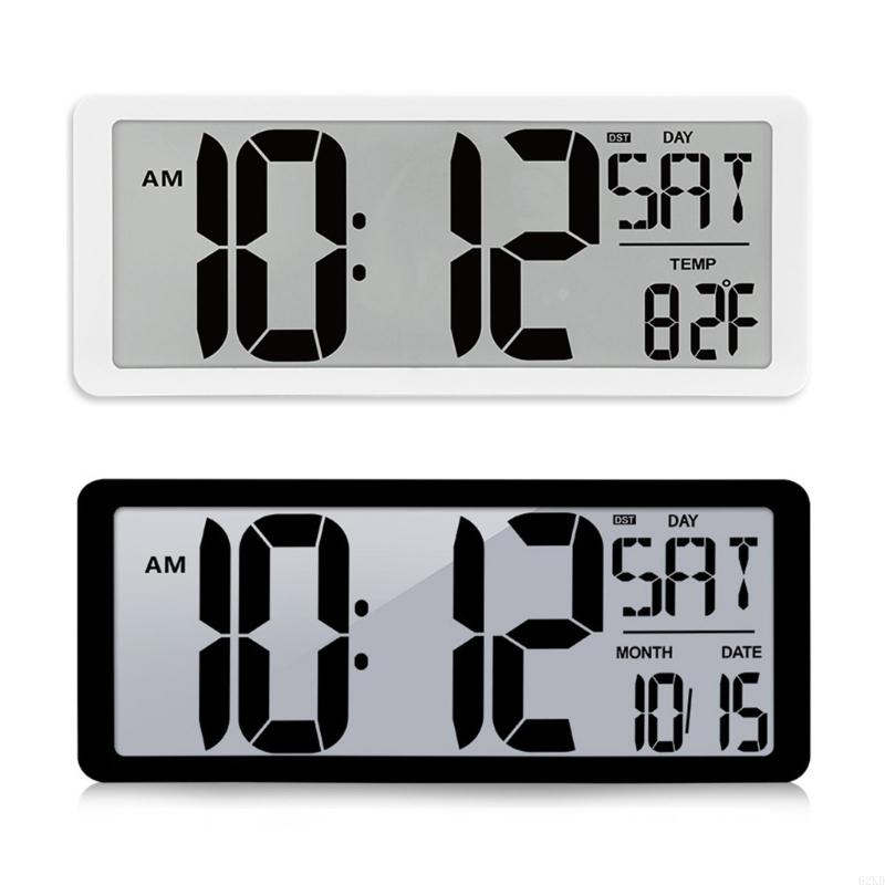 62kd 14 LCD digitale klok Displays tijd, temperatuur, datum met achtergrondverlichting klokken