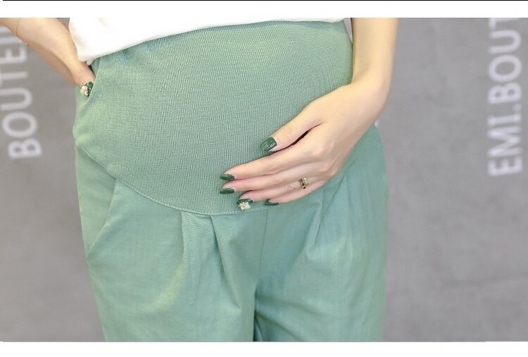 Sommarbyxor gravidbyxor gravida kläder kort capris graviditetsartiklar damkläder overall storlek m-xxl vetement femmel