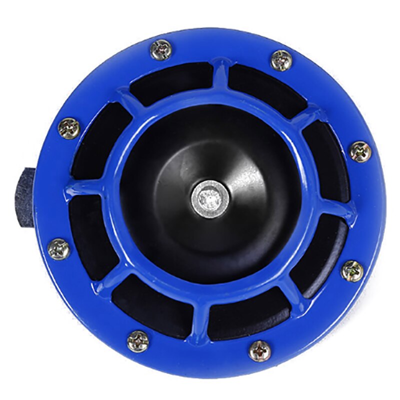 Klaxon universel double ton 12V pour réparation de voiture et camion, klaxon Compact, étanche, pour montage sur Grille électrique, 115db, 2 pièces: Blue