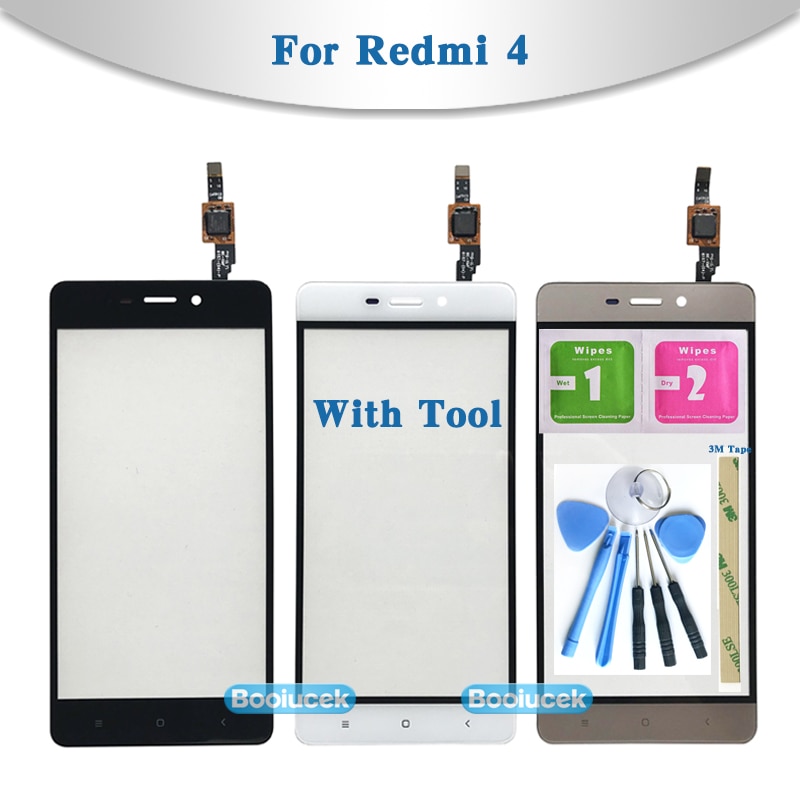 Replacement 5.0'' For Xiaomi Redmi 4 4A 4X 4 Pro Touch Screen Digitizer Sensor Outer Glass Lens Panel