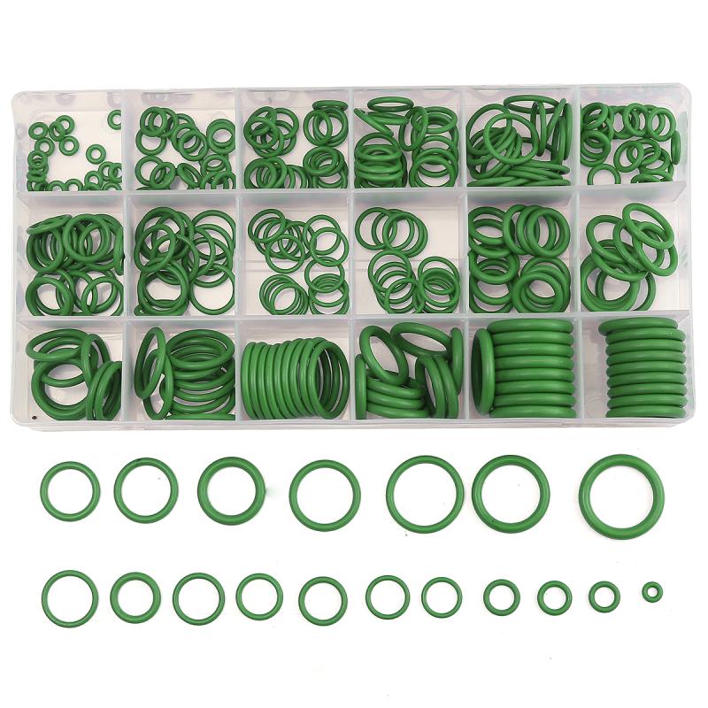 O Ring Rubber Washer Seals Assortment Black O-Ring Seals Set Nitrile Washers For Car Gasket: green