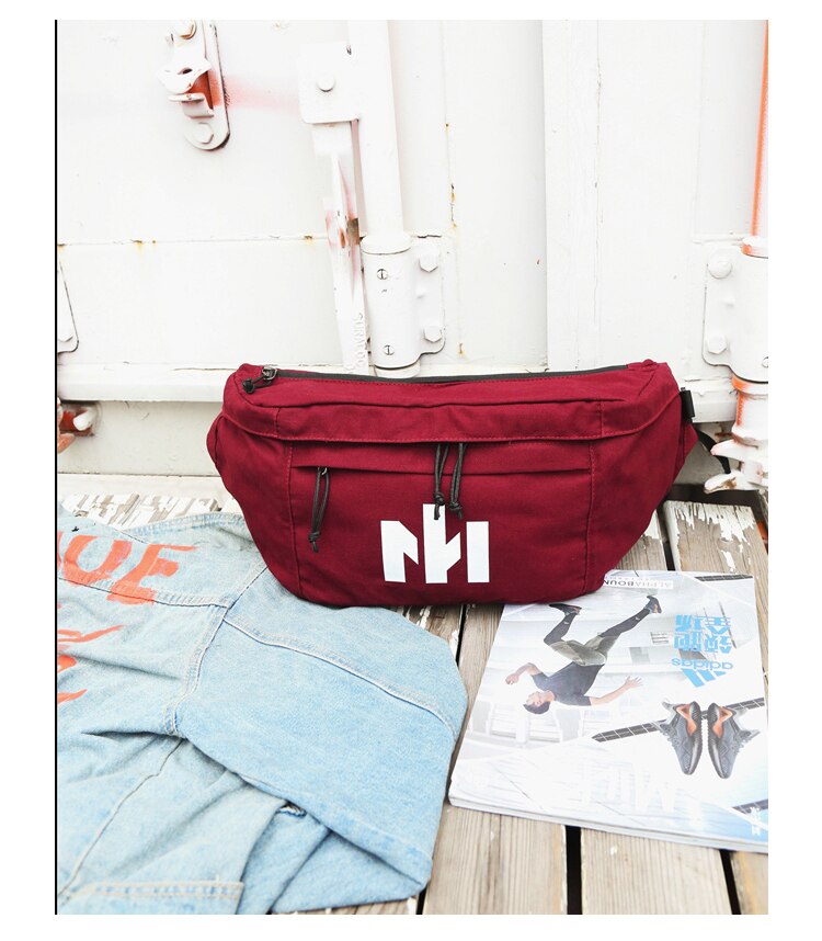 Crossbody tasker formessenger bryst taske pakke afslappet taske vandtæt nylon enkelt skulderrem pakke: Rød