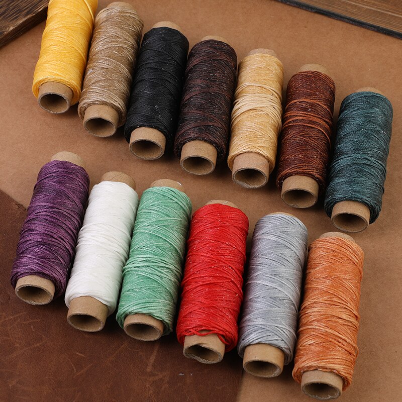 5/pz 150D/0.8mm/30m filo cerato filo per cucire in pelle cucitura a mano filo per cera in pelle filo per cucire a mano in pelle
