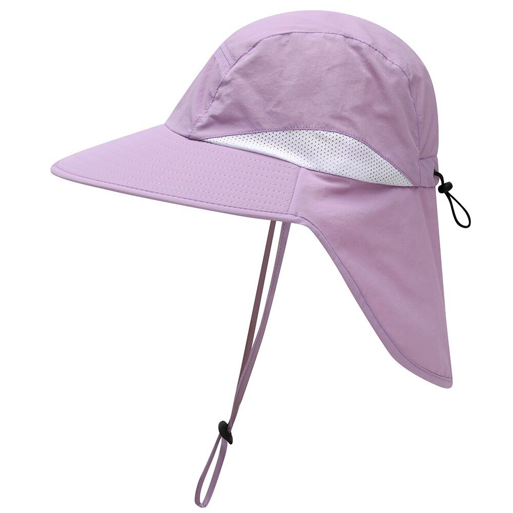 Adjustable Sun Hat Women Men Wide Brim Sun Cap with Neck Flap for Travel Camping Hiking Fishing Boating