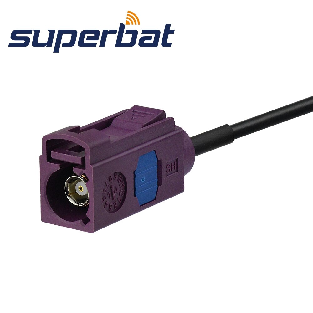 Superbat GSM cable de extensión de antena Fakra D Jack hembra a macho SMA macho Cable Pigtail RG174 15cm