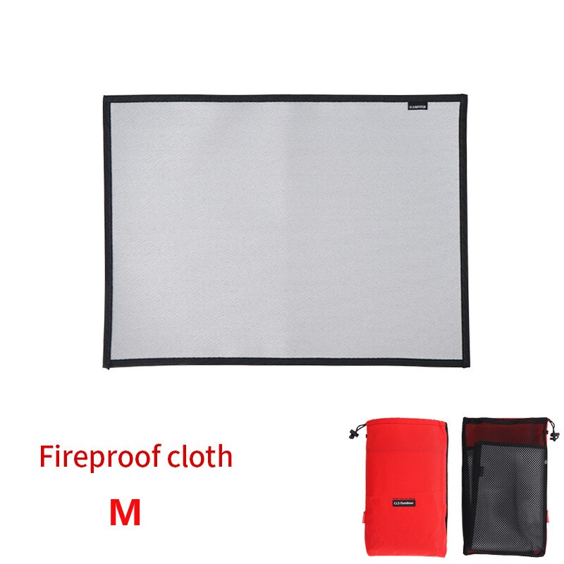 Outdoor Camping Brandwerende Doek Picknick Barbecue Warmte Isolatie Pad Vlamvertragende Siliconen Coating Fiberglass Fire Deken: M