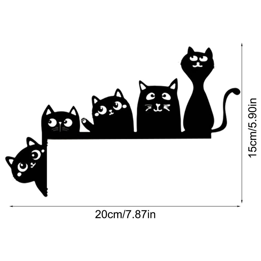 Indoor Halloween Door Toppers Corner Sign Cat Silhouette Decorative Signs & Plaques Cat Black Hanging Ornament Doors Frame Decor