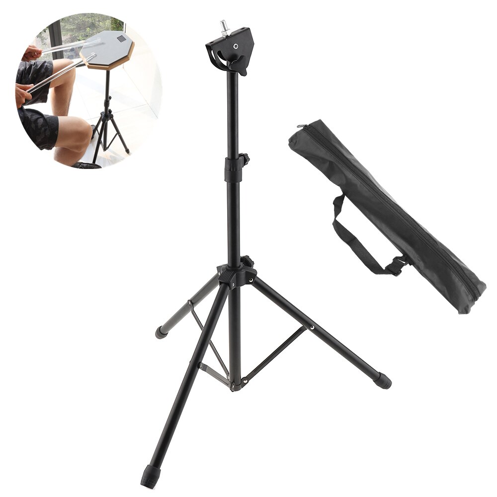 Aluminum Alloy Adjustment Foldable Three-legged Floor Drum Stand Holder Pads Cymbal Stand for 10-12 Inch Dumb Drum: for 8 10 Inch Drum