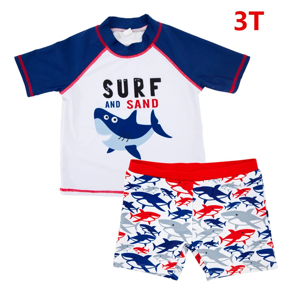 Honningzone børn dreng badedragt med shorts haj udskrivning børn dreng sportsdragt badetøj sunga infantil praia menino: Yy9019-3t