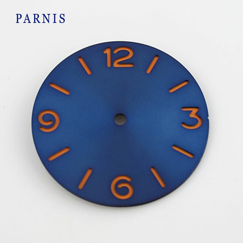Horloge Accessoire Deel 38.9mm Horloge Wijzerplaat voor Parnis heren Mechanische Horloges Fit 6497, 6498 Goedkope Bulk: blue