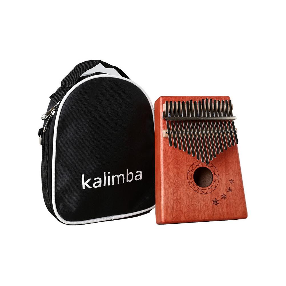 GECKO 17 Toetsen Kalimba Mbira Afrikaanse Mahonie Vinger Duim Piano Houten Toetsenbord Percussie Muziekinstrument K-T17M