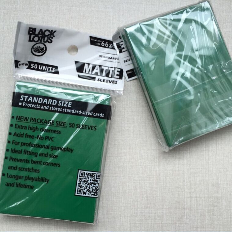 100 PCS/LOT Color Matte Cards Sleeves, mtg cards sleeves ,66x91mm,to protect and manege your cards,15 color can be available: 100 pieces green