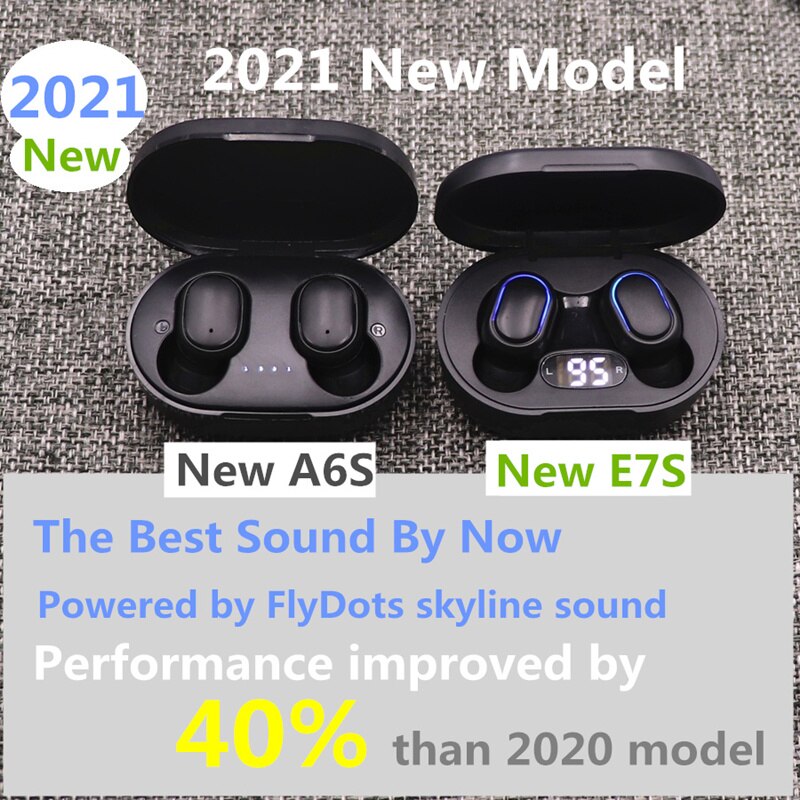 FlyDots A6S TWS Drahtlose Bluetooth 5,0 Kopfhörer Für Xiaomi Redmini Airdots Headset Lärm abbrechen Ohrhörer für Huawei SamgSung