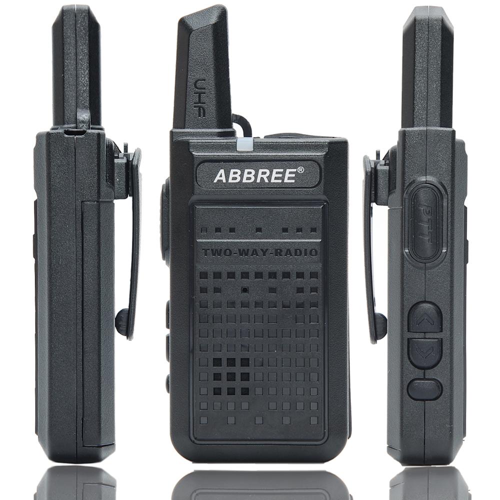 2pcs ABBREE AR-A2 mini Handy Walkie Talkie Mini VOX USB Charge UHF Two Way Radio Comunicador Transceiver Woki Toki VOX bf-888s