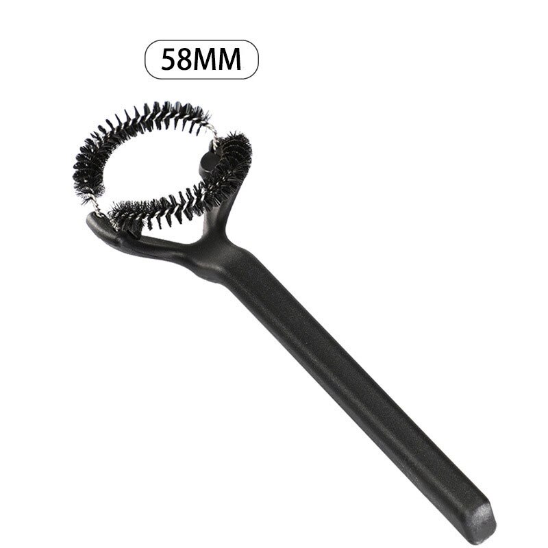 Removable Coffee Machine Cleaning Brush Coffee Maker Espresso Machine Cleaner Replaceable Head Barista Grinder Cleaning Tool: 58mm brush