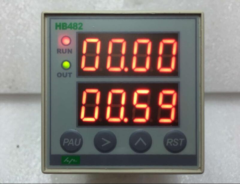 Contador de pantalla Digital HB482, doble relé de retardo, AC/DC85-260V, instrumento de medición digital
